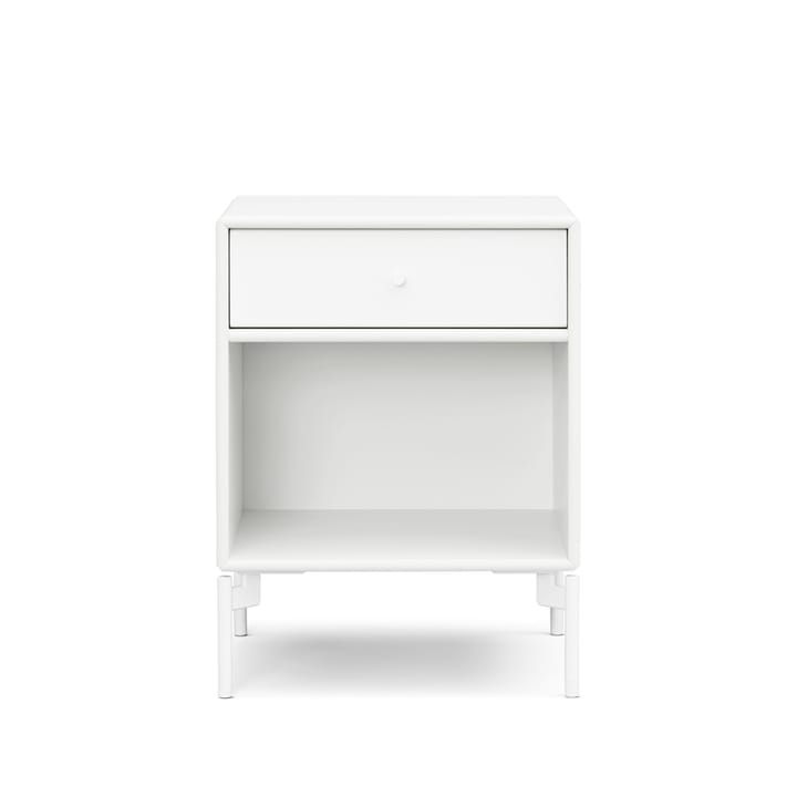 Dream bedside 桌子 - New 白色 101 drawer - 雪白 legs - Montana