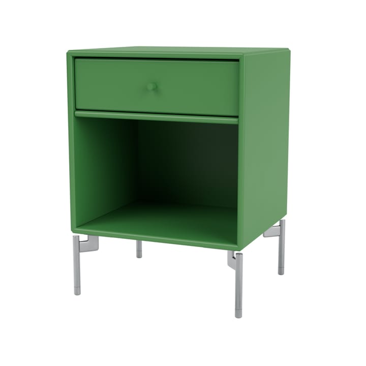 Dream bedside 桌子 - Parsley 152, chrome legs - Montana