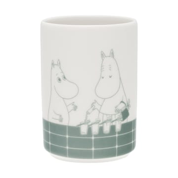 姆明 牙刷架 - Bath time 绿色-白色 - Moomin Arabia