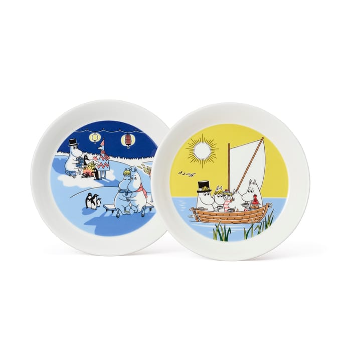 姆明 盘子 Bonfire & Sailing 2 parts - 19 cm - Moomin Arabia