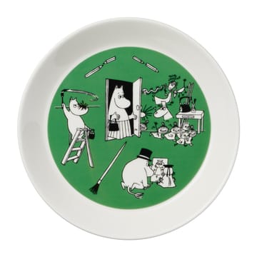 Drawing & Christmas 姆明盘子 2 件装 - Ø19 cm - Moomin Arabia