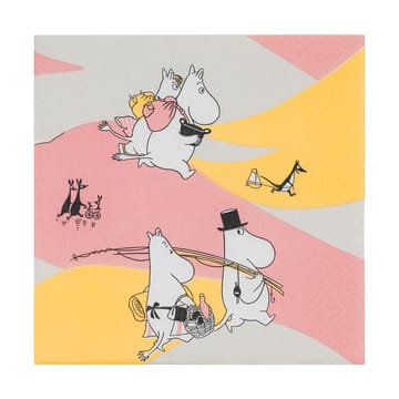 Family time paper 餐巾纸 33x33 cm 20件装 - 彩色 - Moomin Arabia