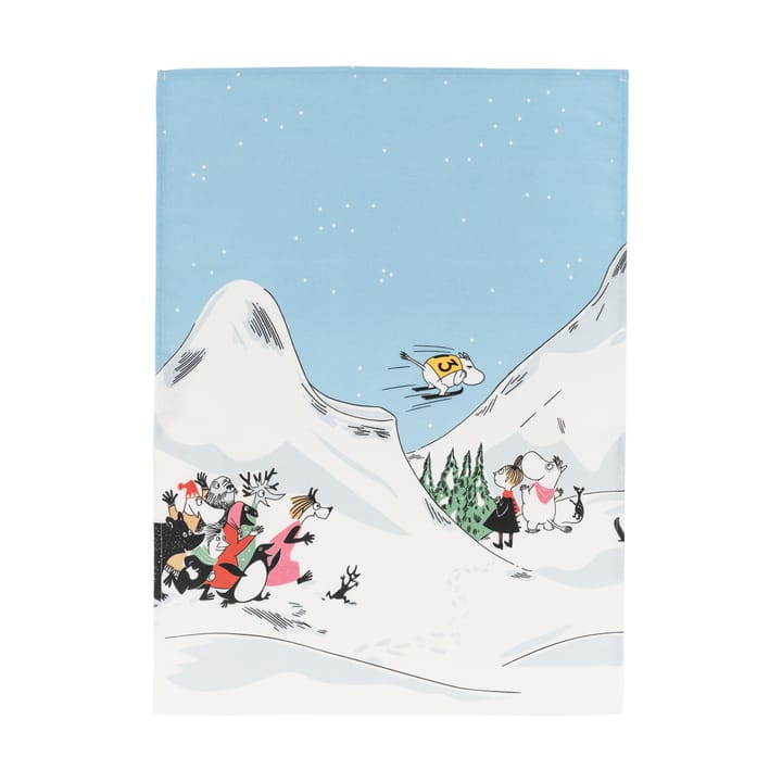 姆明 厨房巾 Ski jumping - 50x70 cm - Moomin Arabia