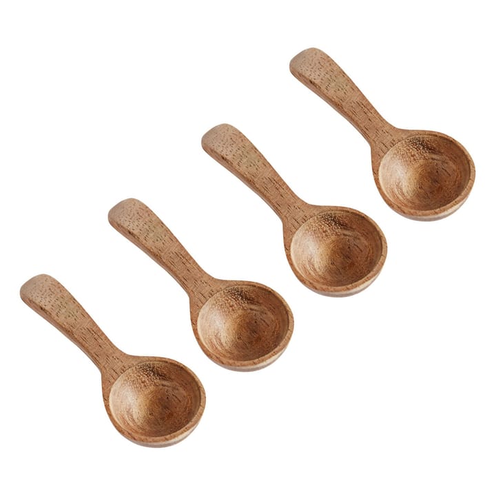 Muubs teak saltspoon 四件套装 - nature - MUUBS