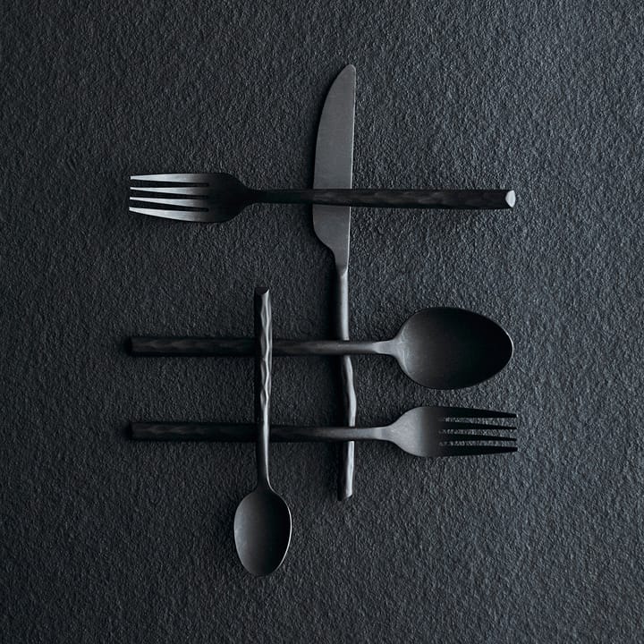 Uta 餐具 cutlery 16 pieces, Matt 黑色 MUUBS