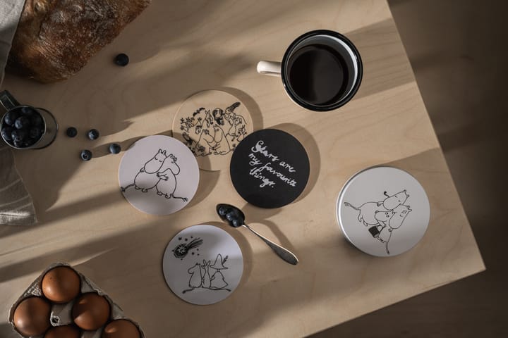 姆明 80 Coasters Ø11 cm 四件套装, 彩色 Muurla