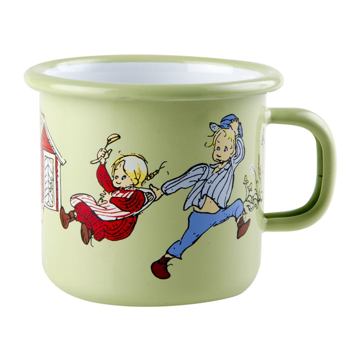 Emil and Ida enamel 马克杯 2.5 dl - Green - Muurla