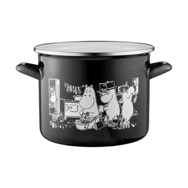 姆明 enamel pot high lid 3.5 L, The Kitchen Muurla