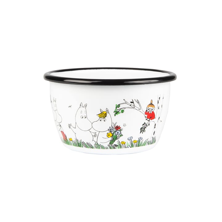 Moomin Colors enamel 碗  30 cl - Happy Family - Muurla