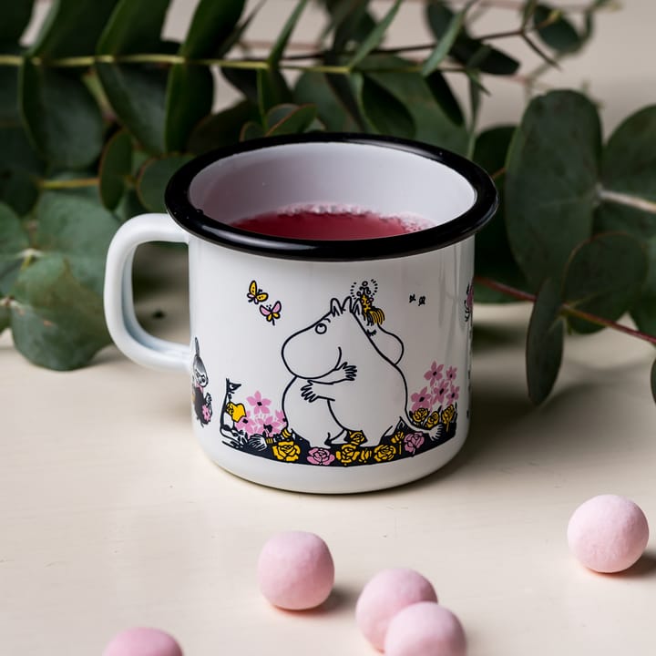 Moomin enamel 马克杯 hugs 25 cl - 白色 - Muurla