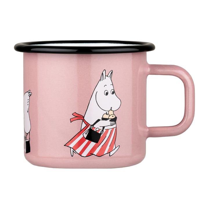 Moomin mamma enamel 马克杯 37 cl, 粉色 Muurla