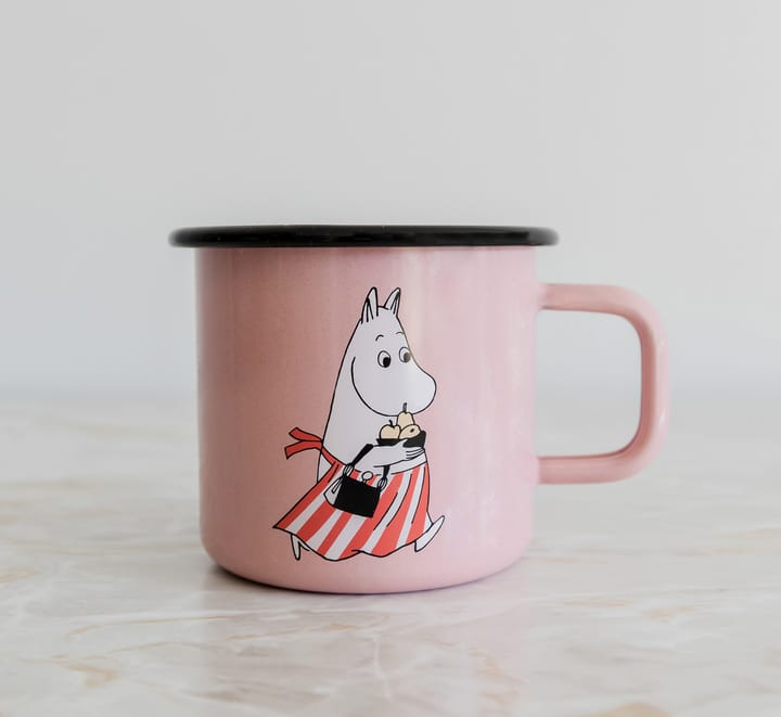 Moomin mamma enamel 马克杯 37 cl, 粉色 Muurla