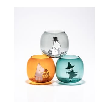 Moomin mamma tea light holder 9.5 cm - Amber - Muurla