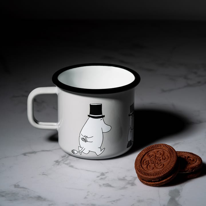 Moomin pappa enamel 马克杯 37 cl - 灰色 - Muurla