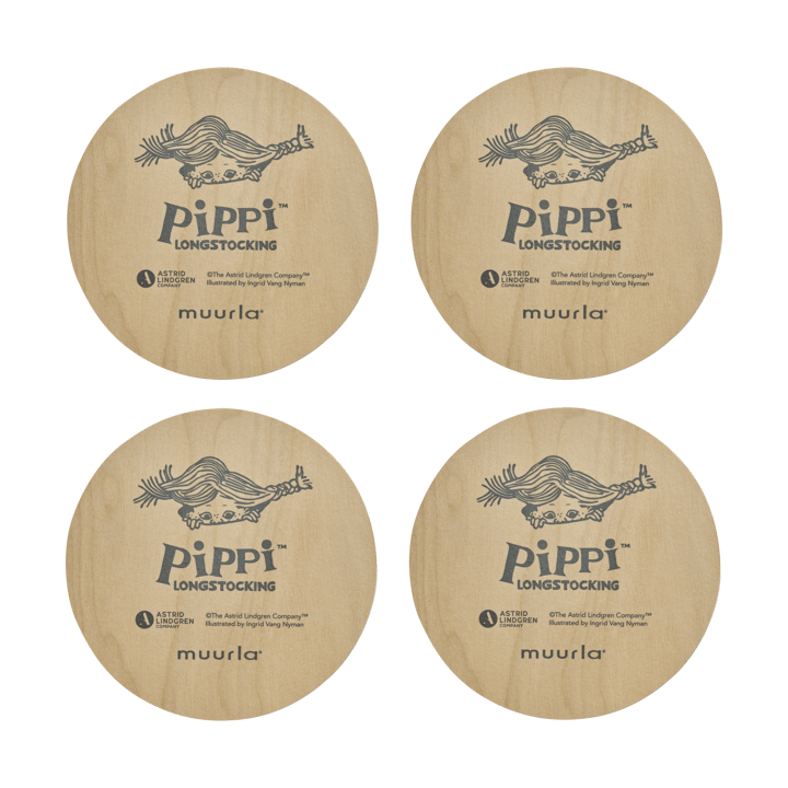 Pippi coasters 4件 - Boing-boing - Muurla