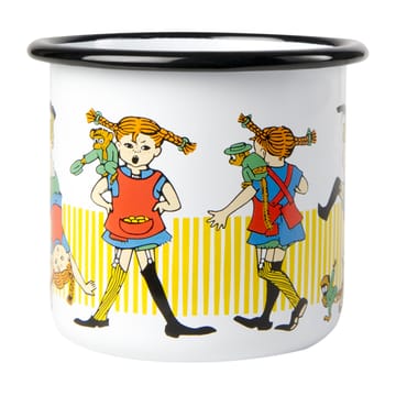 Pippi Longstocking enamel 马克杯 3.7 dl - White - Muurla