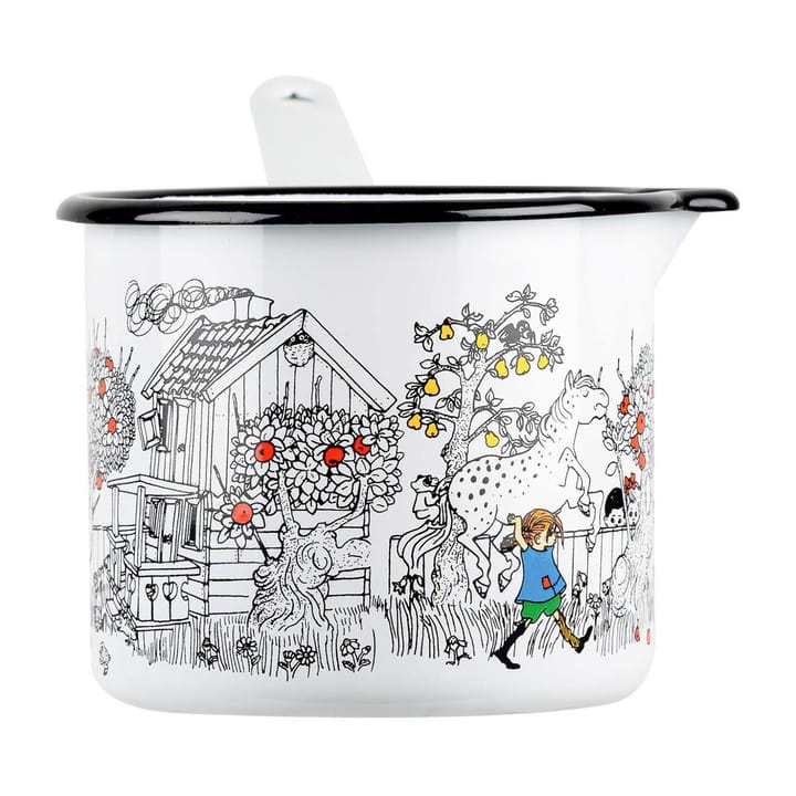 Pippi The Way Home saucepan 1.3 liter - 白色 - Muurla