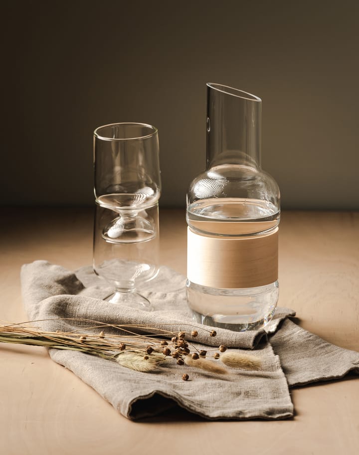 Veneer carafe 1 L, 透明-birch Muurla