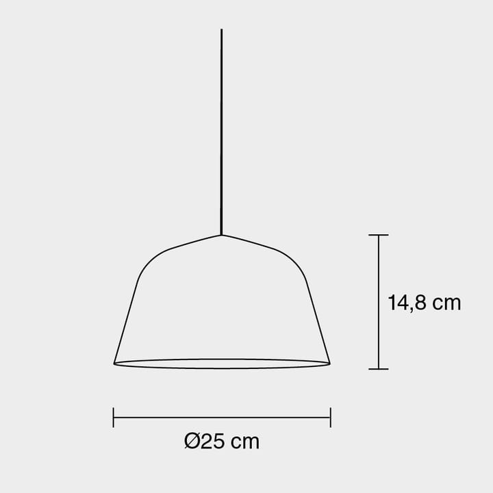 Ambit ceiling 灯 Ø25 cm - 黑色 - Muuto