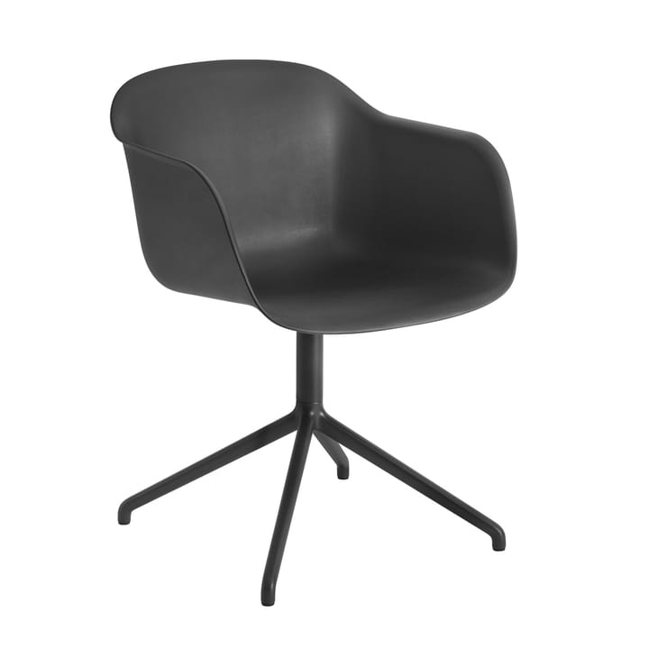 Fiber armchair swivel base 办公椅 - Anthracite 黑色 (plastic) - Muuto