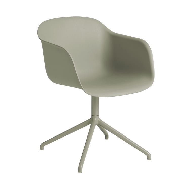 Fiber armchair swivel base 办公椅 - Dusty 绿色 (plastic) - Muuto