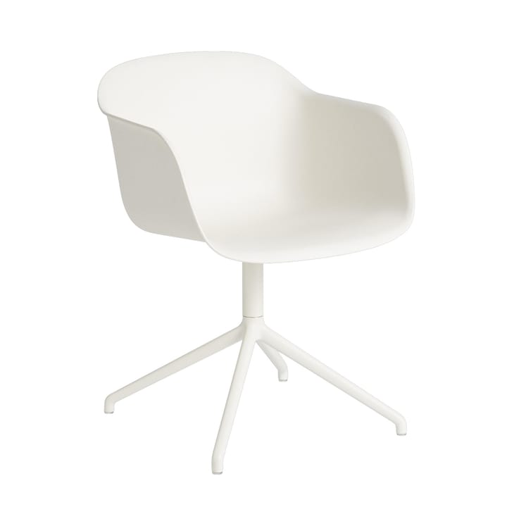 Fiber armchair swivel base 办公椅 - 原色/自然色 白色 (plastic) - Muuto