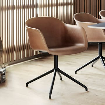 Fiber armchair 办公椅 swivel base with return - 灰色, 灰色 底座 - Muuto