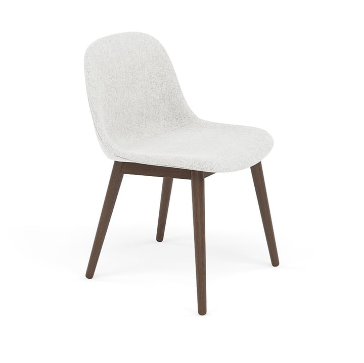 Fiber Side 椅子 with wooden legs - Hallingdal nr110-stained 深褐色 - Muuto