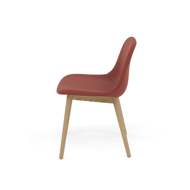 Fiber Side 椅子 with wooden legs - Re-wool 558-自然木色 - Muuto