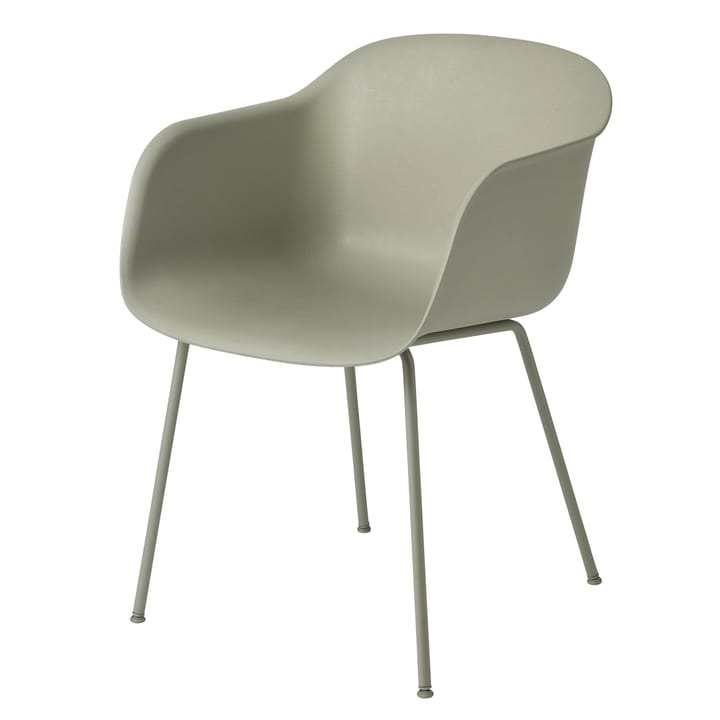 Fiber 椅子 with arm rest - Dusty 绿色-绿色 (plastic) - Muuto