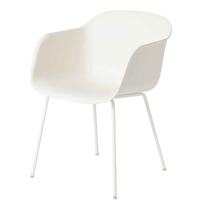 Fiber 椅子 with arm rest - 原色/自然色 白色 (plastic) - Muuto