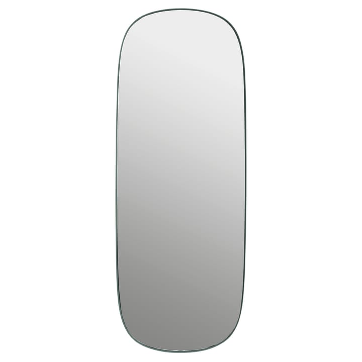 Framed mirror large - Dark-绿色 clear - Muuto