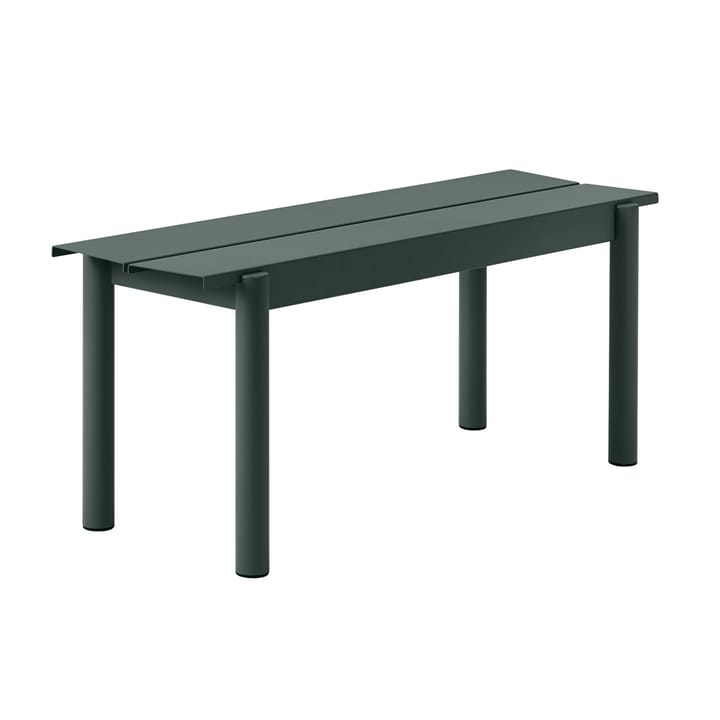 Linear steel bench 110 cm - 深绿 - Muuto