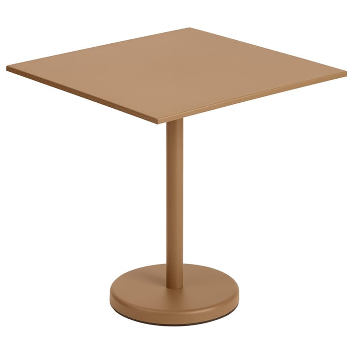 Linear steel table 70x70 cm - Burnt 橘色 - Muuto