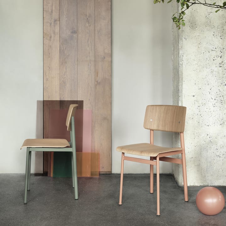 Loft 椅子, dusty 绿色-oak Muuto