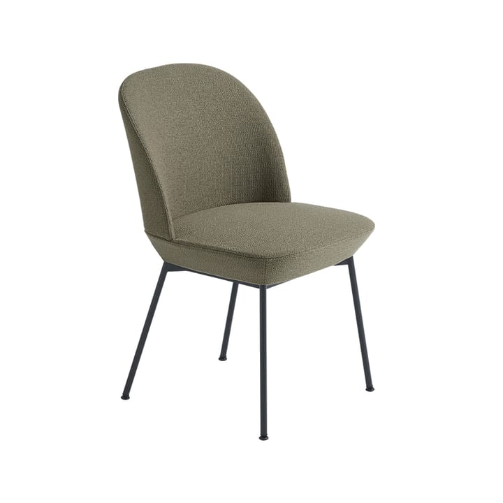 Oslo side 椅子 纺织品 upholstered - Ocean 21-Anthracite 黑色 - Muuto