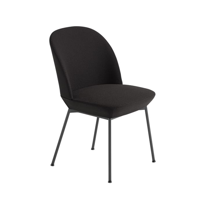 Oslo side 椅子 纺织品 upholstered - Ocean 3-Anthracite 黑色 - Muuto