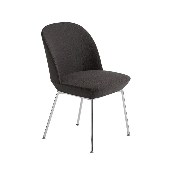 Oslo side 椅子 纺织品 upholstered - Ocean 50-镀铬色 - Muuto