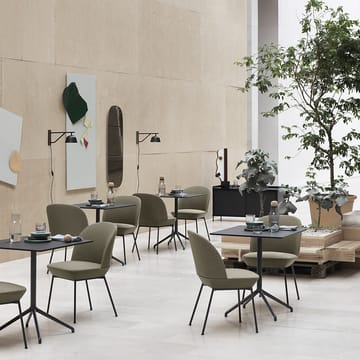 Oslo side 椅子 纺织品 upholstered - Ocean 50-镀铬色 - Muuto