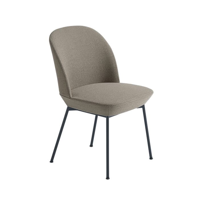 Oslo side 椅子 纺织品 upholstered - Ocean 52-Anthracite 黑色 - Muuto