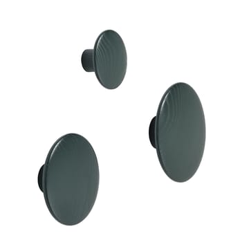 The Dots clothes hook  dark green - Small - Muuto