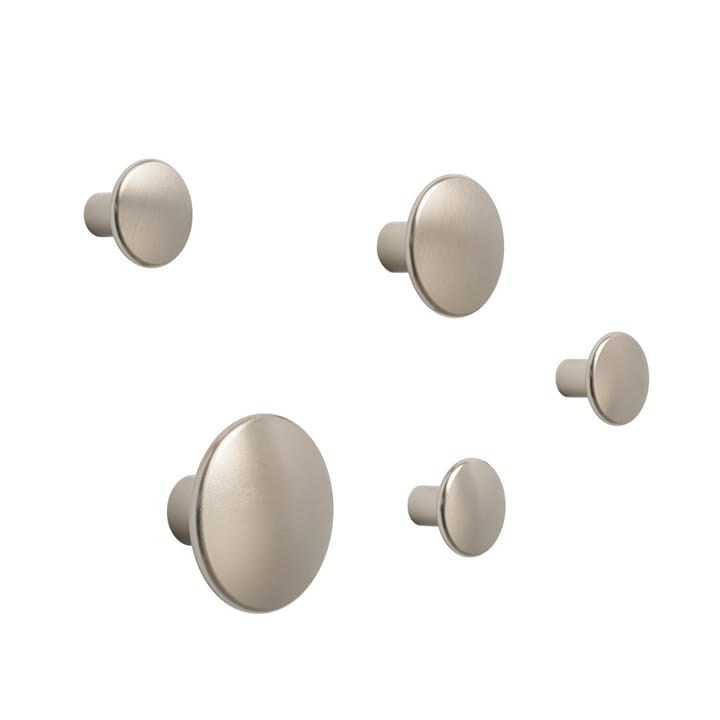 The Dots clothes hook metal 5 pack - 灰褐色（Taupe） - Muuto