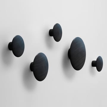 The Dots coat hook black - extra small - Muuto