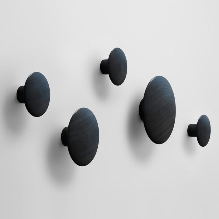 The Dots coat hook black, extra small Muuto