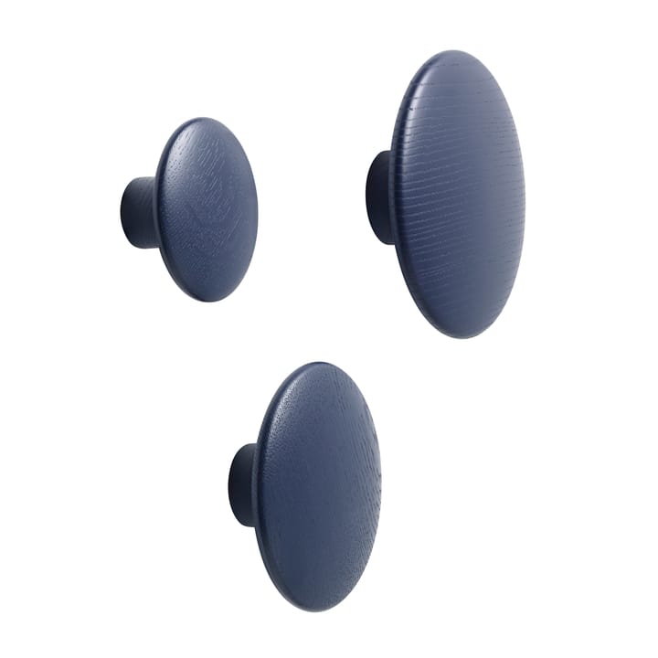 The Dots coat hook midnight blue, large Muuto