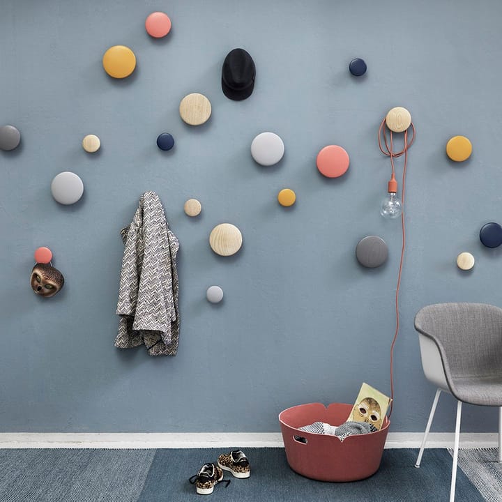 The Dots coat hook midnight blue, large Muuto