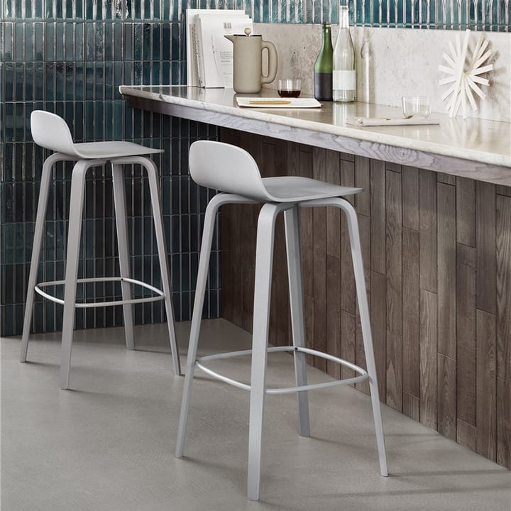 Visu barstool 75 cm - 灰色-灰色 - Muuto