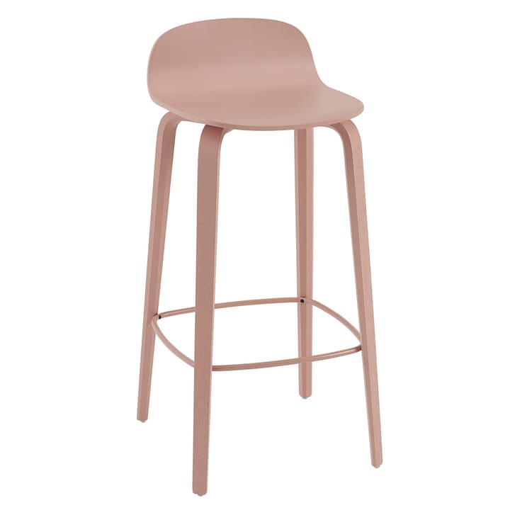 Visu barstool 75 cm - 日晒褐 玫瑰色-日晒褐 玫瑰色 - Muuto