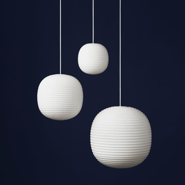 Lantern 吊灯 large - 磨砂白色蛋白石玻璃 - New Works