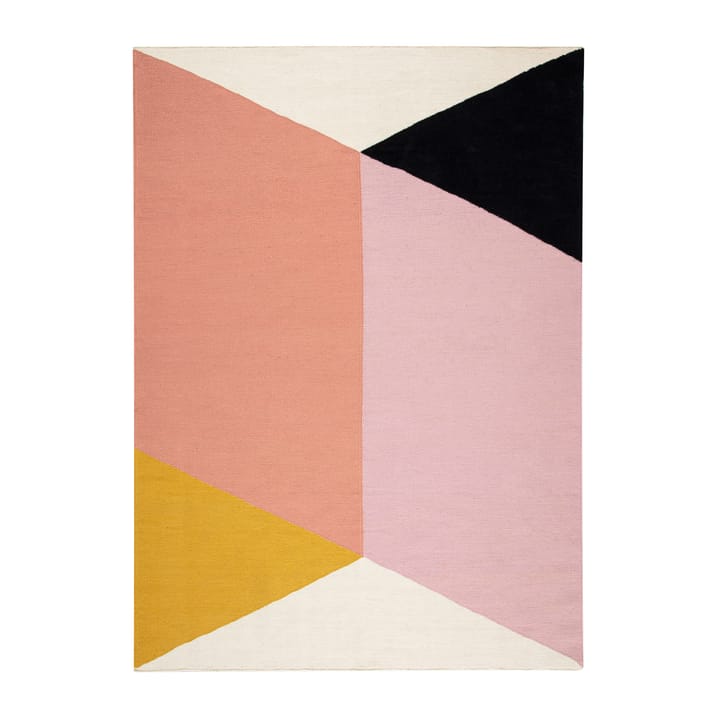 Rectangles 几何平织羊毛地毯 粉色 - 170x240 cm - NJRD